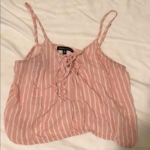 Pink striped summery top